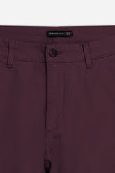 PANTALONE CHINO BASIC BORDEAUX